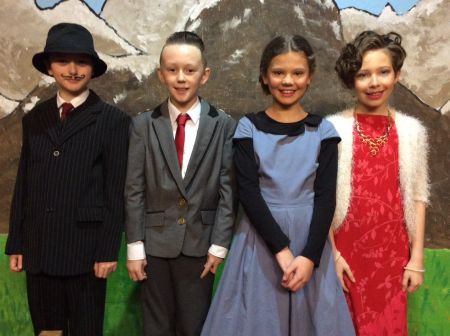Max, Captain Von Trapp, Maria & the Baroness