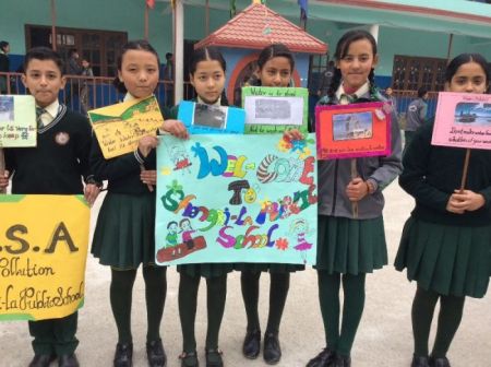 Some of the pupils shared their findings in research they had carried out into Water Pollution in their own city.