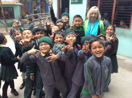 Mrs Maguire had the opportunity to meet with some of the pupils during their break time.