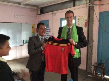 Mr Conroy didn't miss the opportunity to try to recruit more Beragh GAA players π