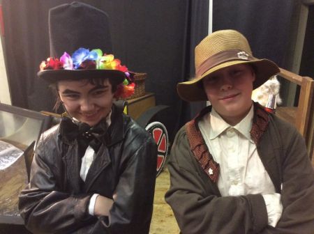 The Childcatcher pictured with the Toymaker.